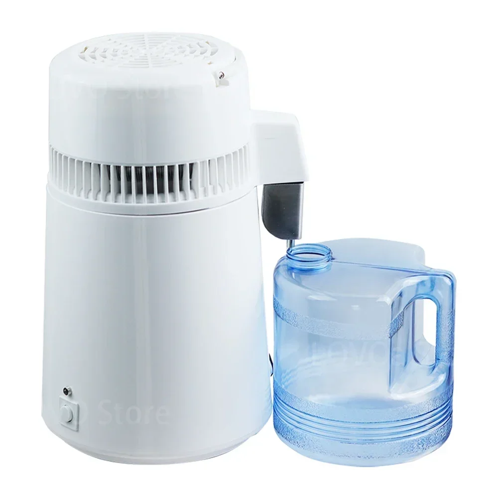 

750W 4L Water Distiller Purifier Filter Dispenser Heating Drinking Bottle Softener 304 Stainless Distilled Water Machine