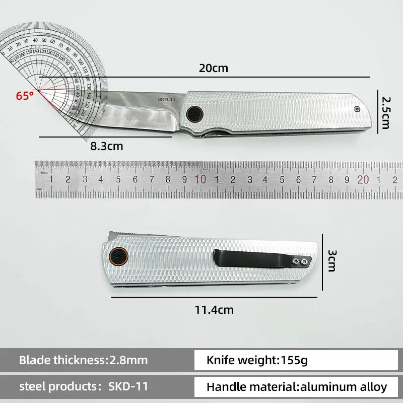 Outdoor Portable Pocket Knife Aluminum Alloy Handle High Quality EDC Camping Hunting Sharp Survival Small Tool