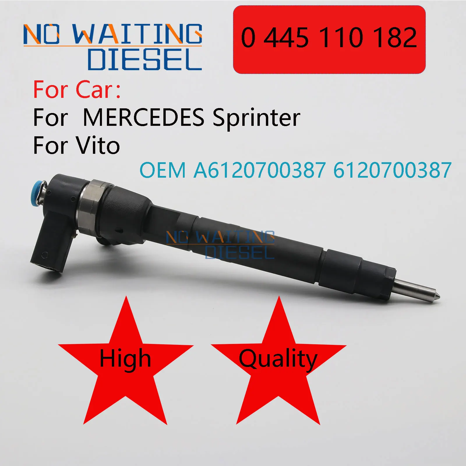 

0445110182 (0 445 110 182) Common Rail Injector A6120700387 6120700387 for MERCEDES Sprinter Vito R5135154AB