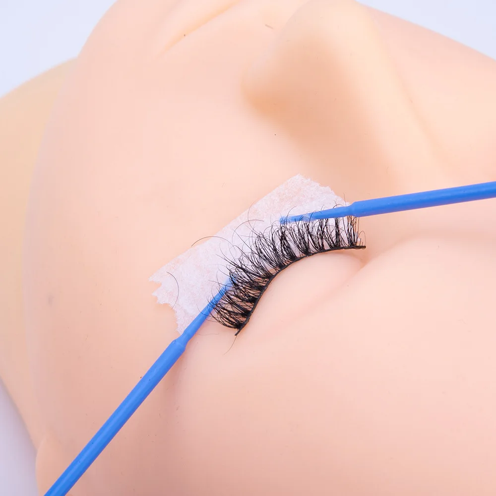500/1000PCS Disposable Eyelash Brushes Crystal Swab Microbrushes Eyelash Extension Tools Grafting Lash Removing Applicators