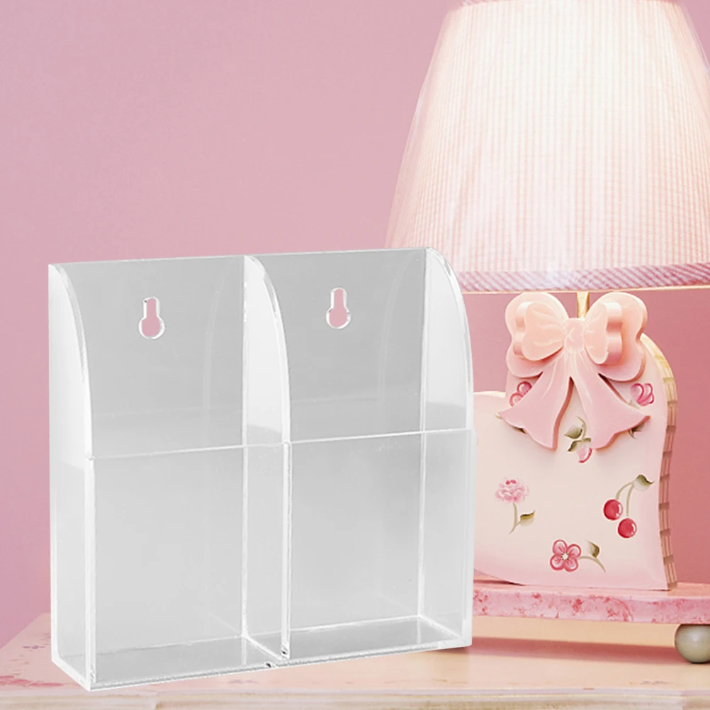 

Acrylic Remote Controller Holder Organizer For Air Conditioner Media Storage Case 13X3.8X14Cm Waterproof Durable Adhesive
