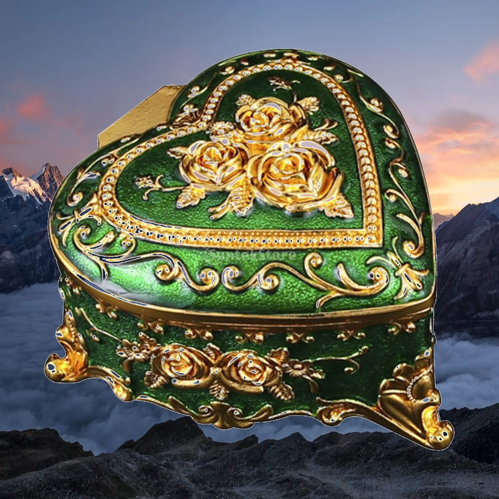 Heart Jewelry Box Keepsake Gift Box Small Trinket Box Treasure Box for Rings Necklace