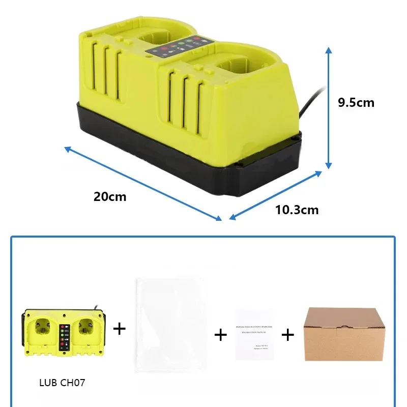 P117 Dual-Charger Rapid Charger Power Tool Accessories Compatible for P102 18-20V Nickel Batteries Smart LED Indicator Lights
