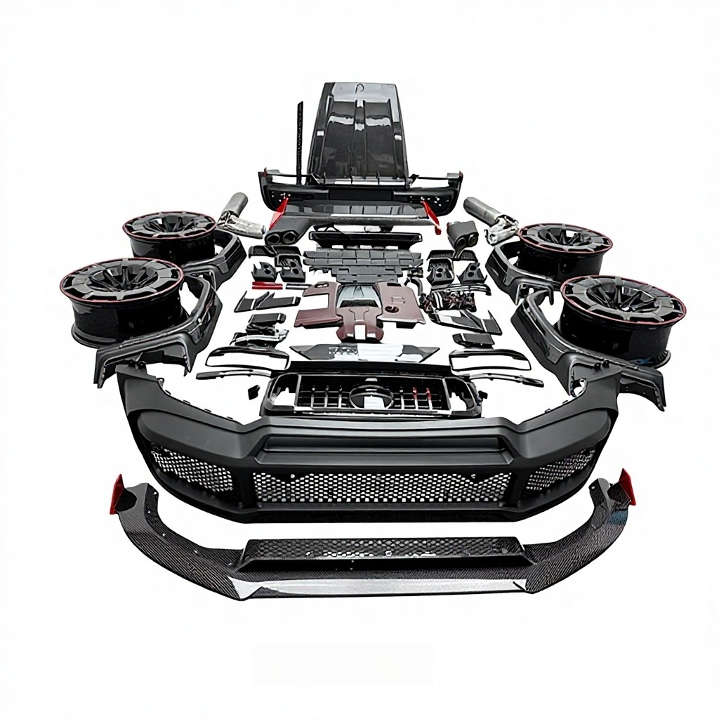 G Class W463A W464 G63 2019-2023 Upgrade to R Style PP Dry Carbon Body Kit Car Bumpers Auto Body Parts