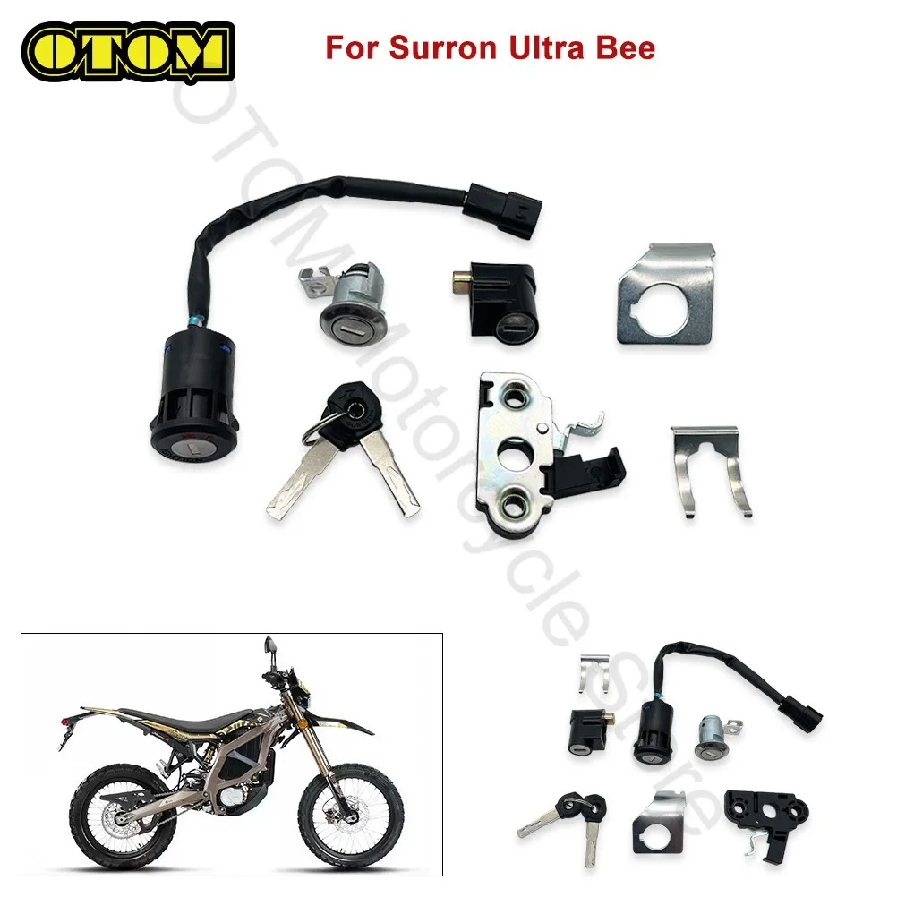 Motorcycle For Surron Ultra Bee Lock Kit Ignition Switch Key Steering Seat Electronic Locks SUR-RON UltraBee Electric E Bike