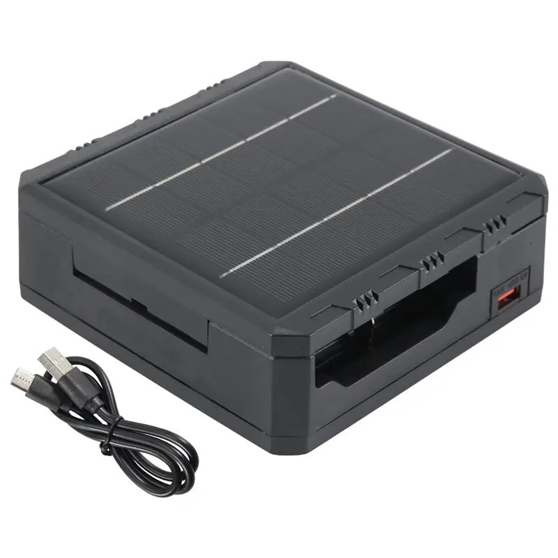 [NEWA08R】 18650 Solar Lithium Battery Smart Type-C Four-Slot Multi-Function Outdoor