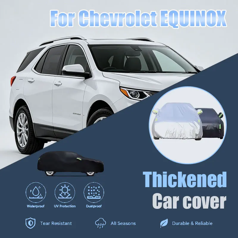 

For Chevrolet Equinox Full Car Cover Reflective Strips Waterproof Snowproof Dustproof UV Protection Outdoor Auto Parts
