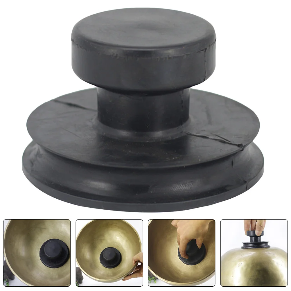 

Premium Rubber Suction Bowl High Capacity 20Kg Lift Handle for Singing Bowl Anti-Slip Portable Meditation Accessory