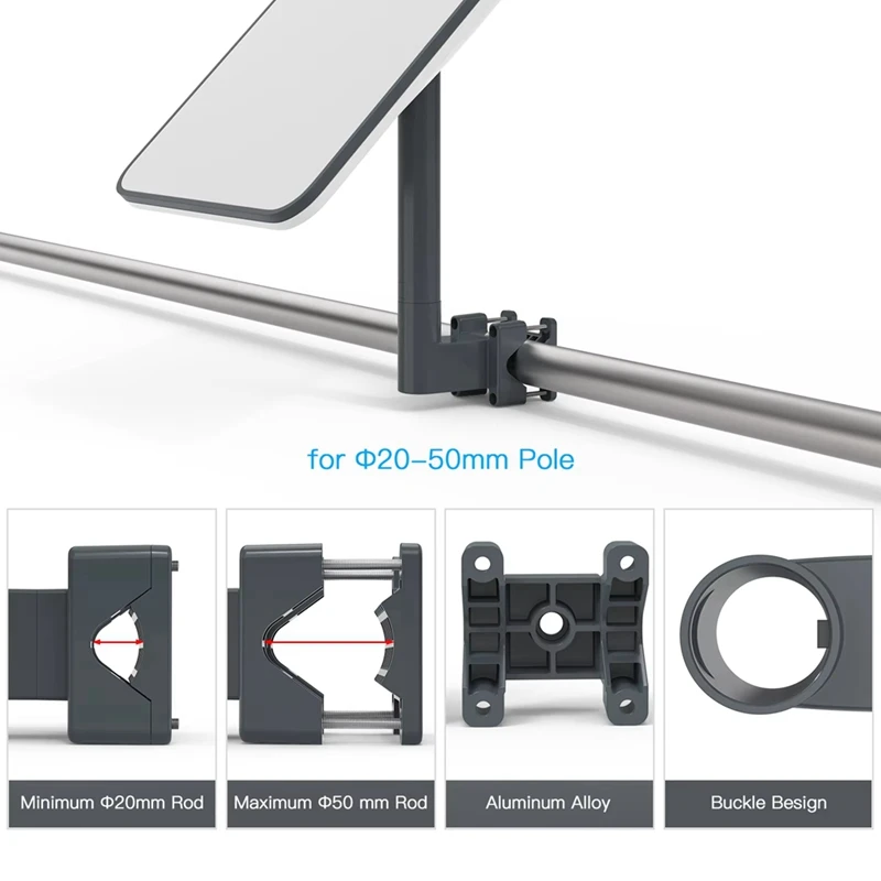 ABDJ-SK0084 スターリンクミニ RV はしごマウントスターリンクミニルーフラックマウントスターリンクミニポールクランプマウント Rvs 用パイプ付き