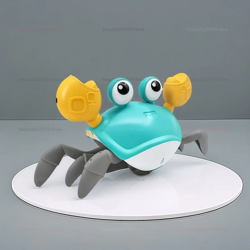 Bambini Induzione Fuga Granchio e Polpo Giocattolo strisciante Animale domestico musicale elettronico Evitamento degli ostacoli Gioco in movimento Giocattolo Gioco per feste