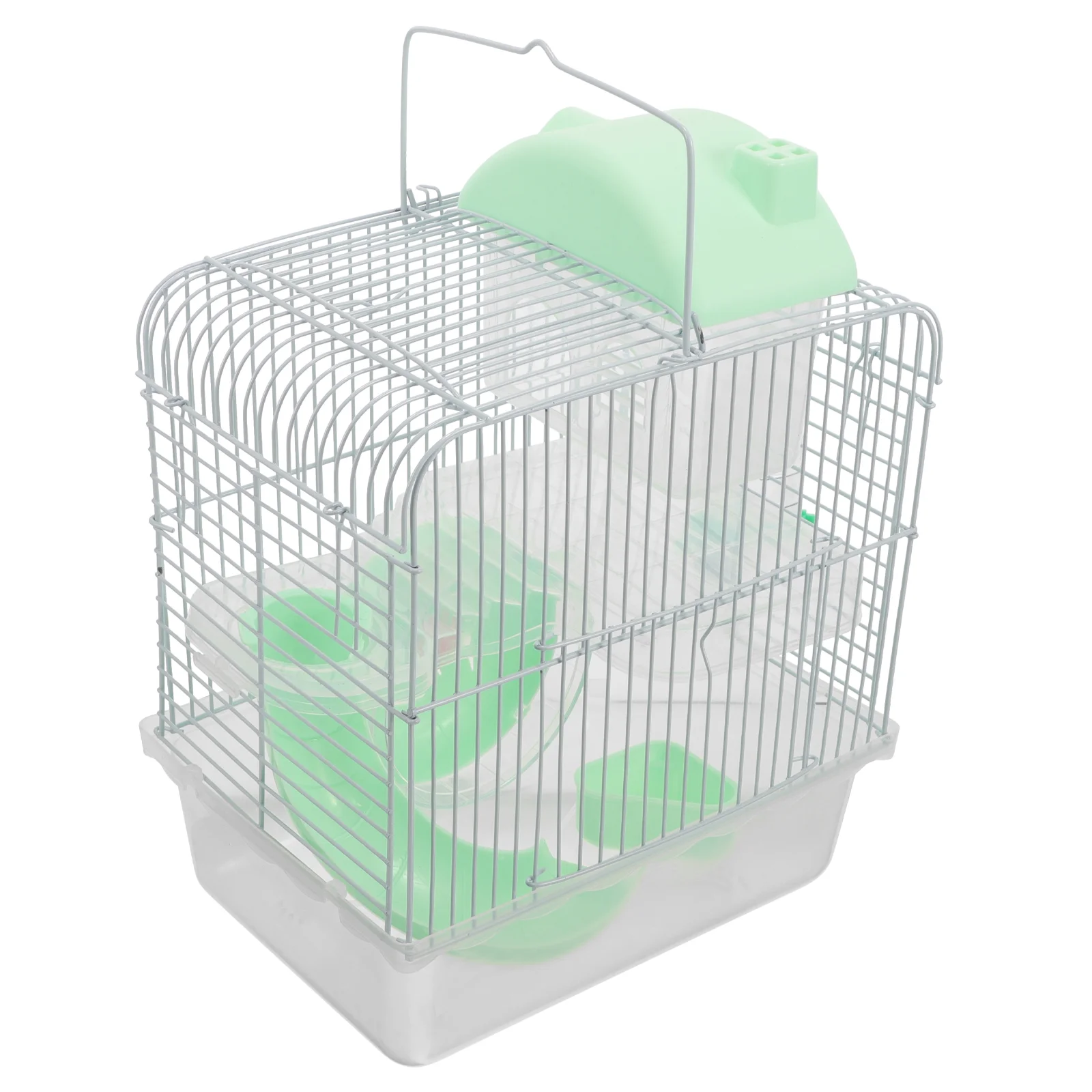 Hamster Cage Pet Villa Dwarf Double-deck Crystal Mouse for Mice Iron Wire Rat Platform Guinea Pig Toys