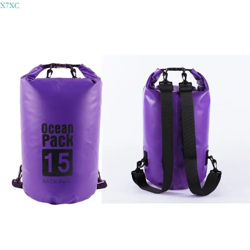X7XC Waterproof PVC Backpacks Untuk Perlengkapan Berkemah Hiking Luar Ruang Dengan Bahu