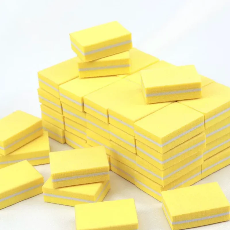 10/50/100 Stück, gemischte quadratische Nagelfeilen aus Schaumstoff, doppelseitig, zum Polieren, Schleifen und Glätten von Nagellack, Polierstreifen für Pediküre und Maniküre. – Detail 12