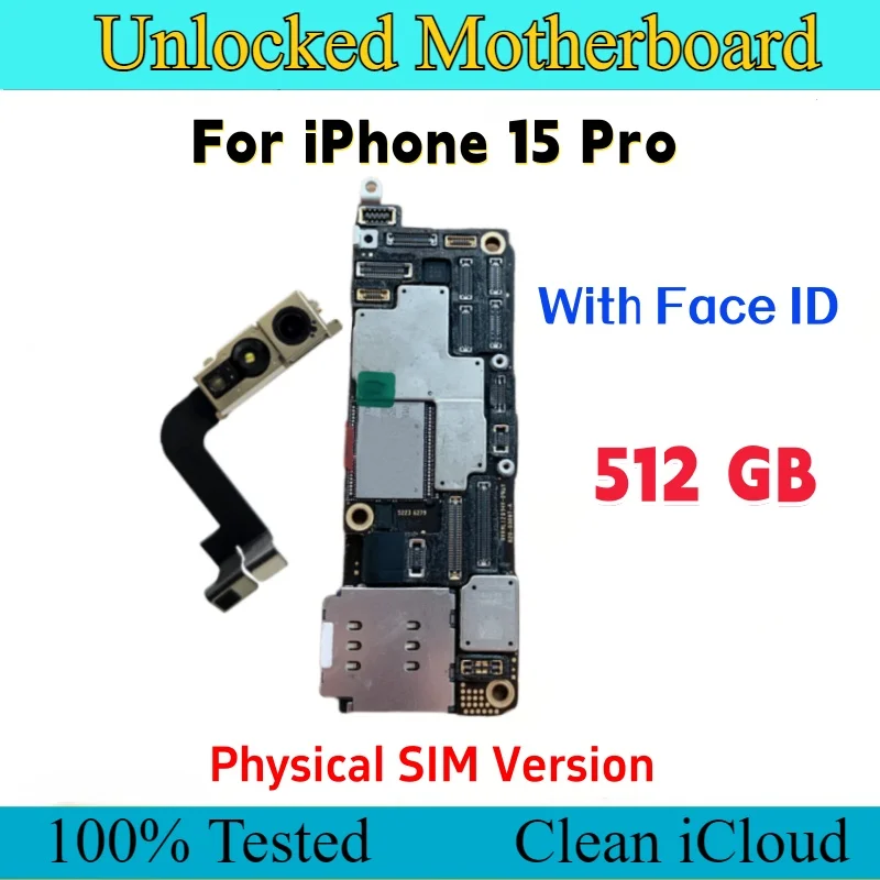 iPhone 15 Pro Max / 15 Plus用ロック解除済みマザーボード、Face ID