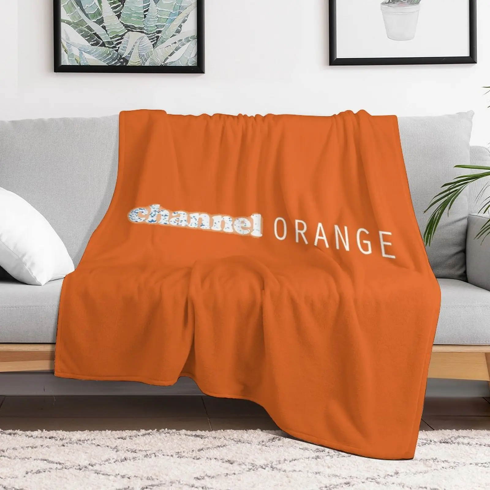 

CHANNEL ORANGE Throw Blanket Sleeping Bag Beautifuls Blankets Soft Fashion Sofas Blankets