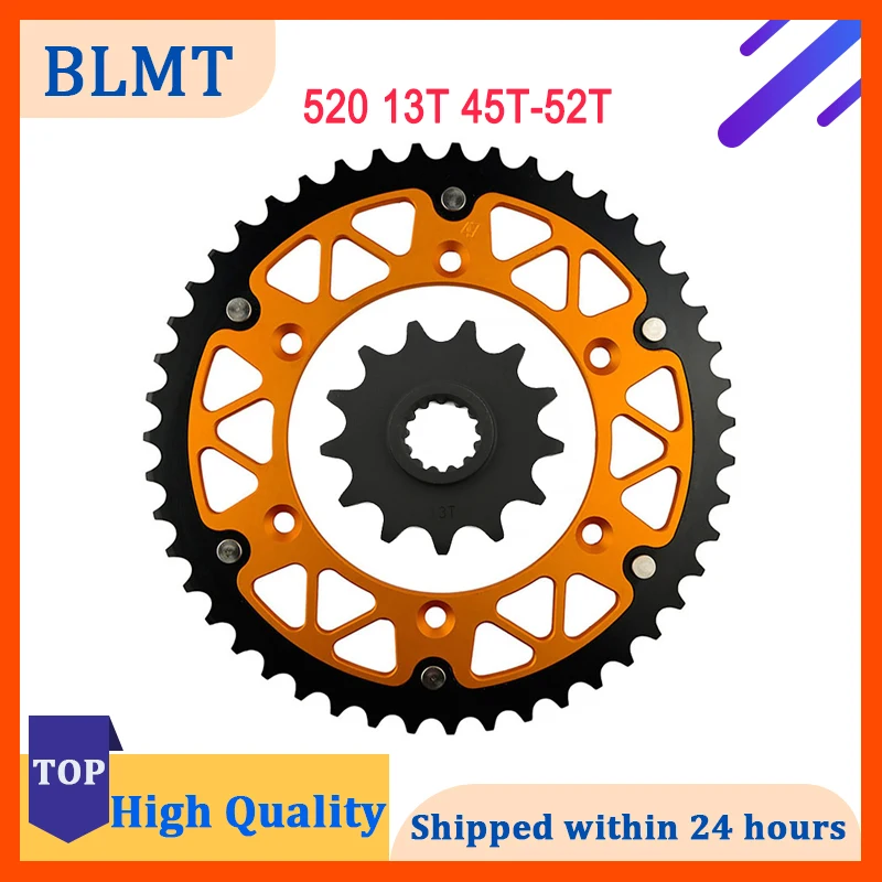 

Motorcycle 520 13T 45T 46T 47T 48T 49T 51T 52T Front & Rear Sprocket For KAWASAKI KLX400 SR A1 2003 KLX400R B1 B2 2003 2004