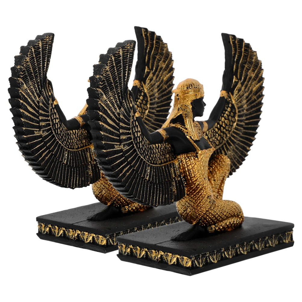 

2шт статуя из смолы, фигурка, декор, ремесло, украшение, миниатюрная модель для домашнего офиса