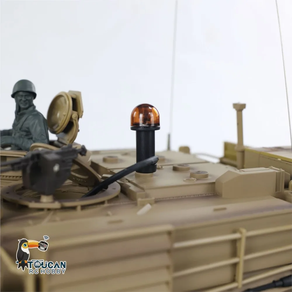 Henglong 1/16 7,0 plástico FPV M1A2 Abrams RC tanque 3918 caja de cambios barril retroceso IR combate ejército tanque de juguete