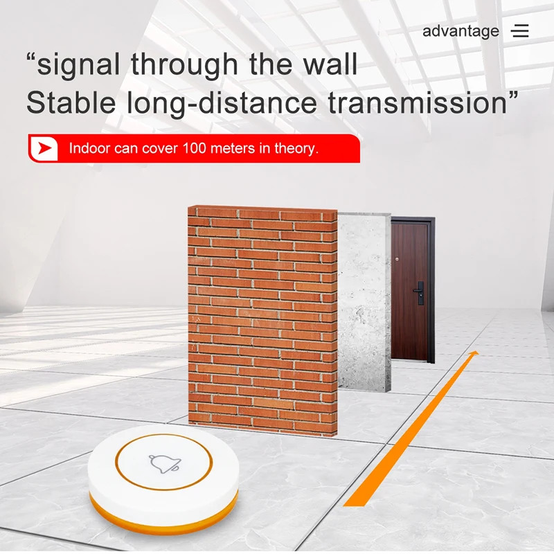 High Quality Wireless Call Button Pager for Restaurants and Hospitals Efficient Guest Calling System