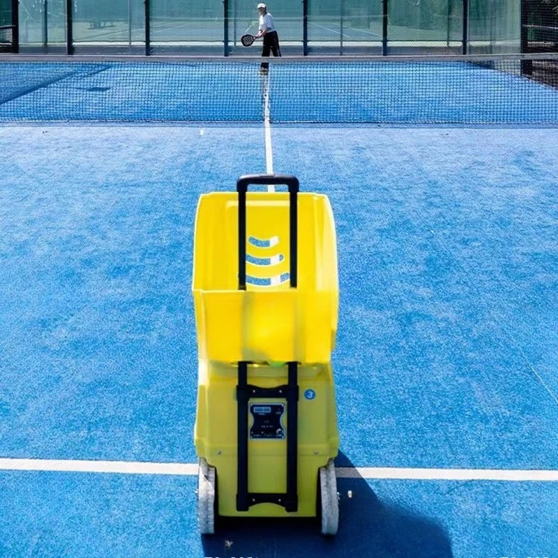 Intelligent paddle tennis sports equipment automatic serve machine trainer