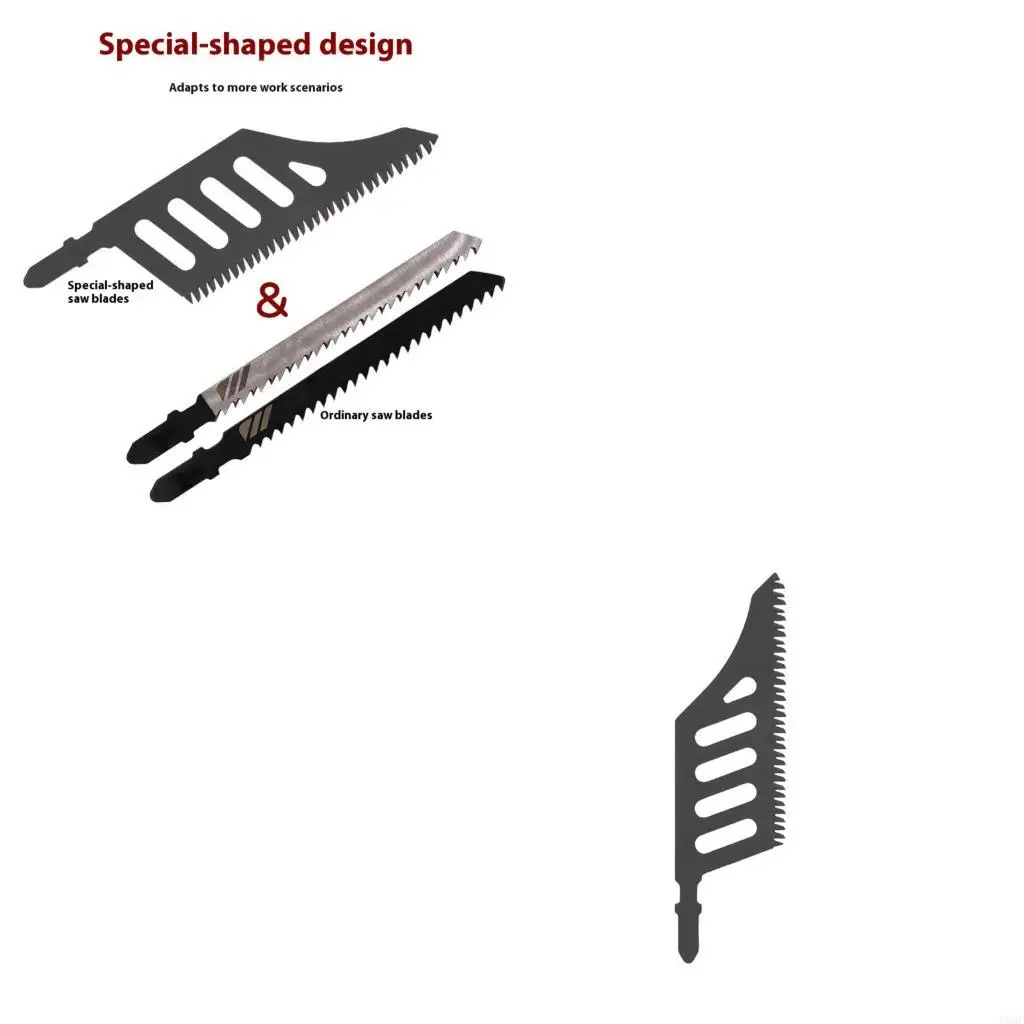 H58C Wyrzynarki z grubymi zębami Ostrze Przemysłowa stal węglowa Rozszerzona długość do sklejki Aluminium Cięcie na płasko chwyt