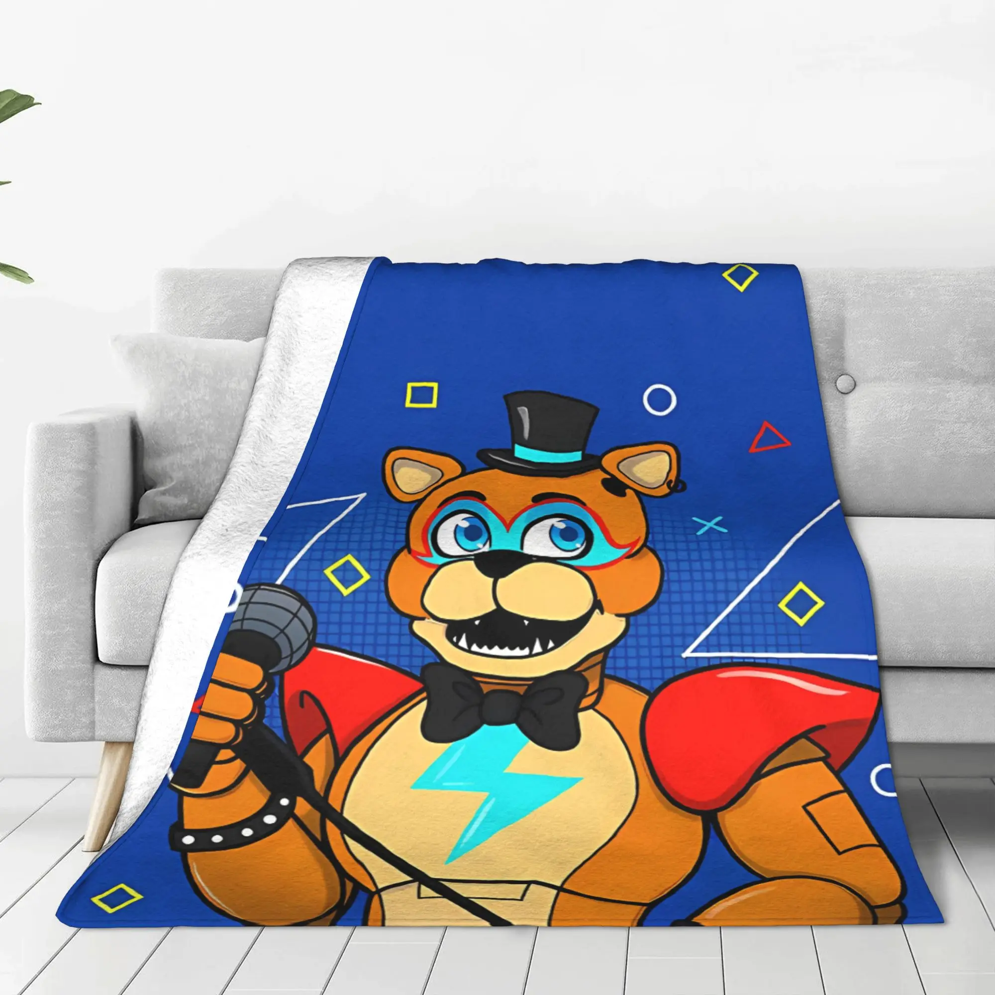 1PC Security Breach Fazbear F-FNAFS Home Room Decorations Winter Blankets For Adults Bedding Home Interior Sofa Knee