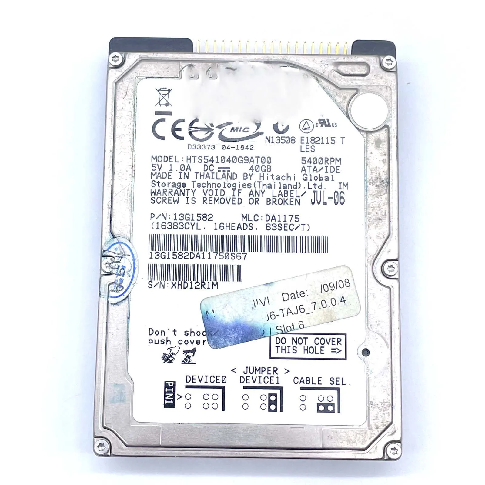 

Жесткий диск Z3100 Z3200 Z2100 подходит для HP HTS541040G9AT00 Z3100PS