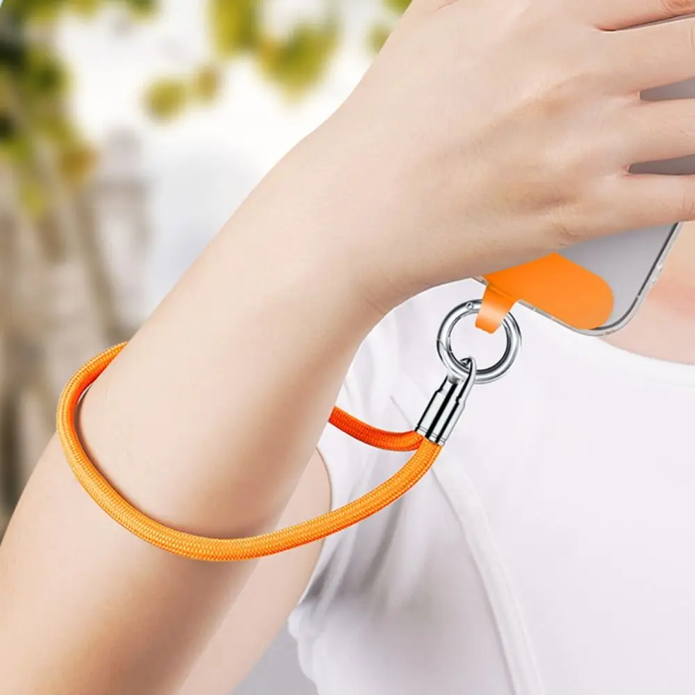 

New Colorful Short Phone Lanyard Hand-woven Anti-lost Hanging Wrist Straps Portable with Clip Hanging Rope