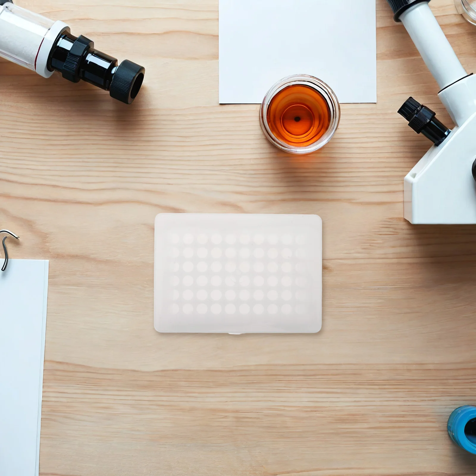 

5Pcs Plastic Pipette Tip Box Organizer Laboratory Storage Case Pipette Holder for Sample Bottles Lab Research Supplies