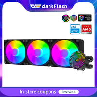 Aigo DC ARGB Water Cooling CPU Cooler 240 360mm RGB Fan Liquid Heatsink Integrated Radiator Intel LGA 1700 2011 1150 AM4 AM5 AMD