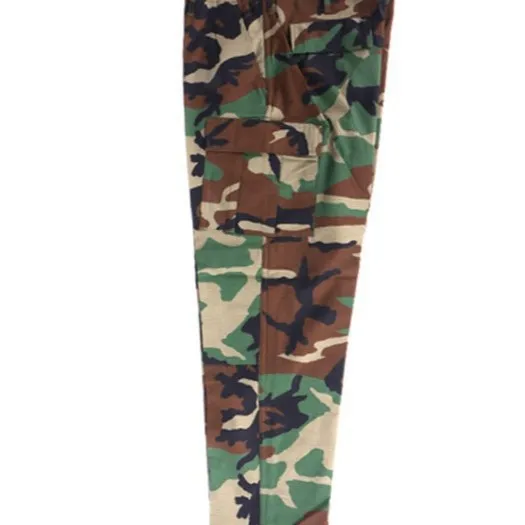 Mens BDU Camouflage 2 Piece Set Tactical Training Suit Outdoor Work Hunting Camping Hiking Combat Clothing view 3