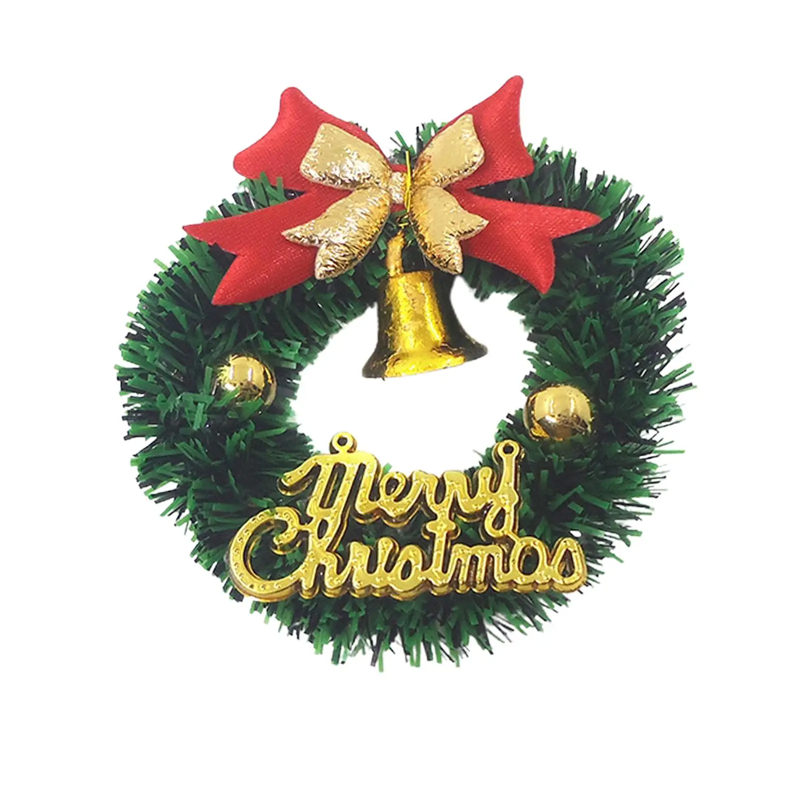2x Christmas Wreath Pretend Toy Props Ornaments Miniature for Dollhouse Doll Life
