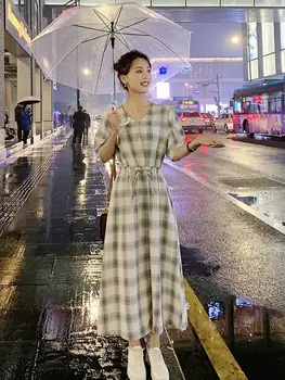 10 best sales sukienka w kratkę gingham damska - №9