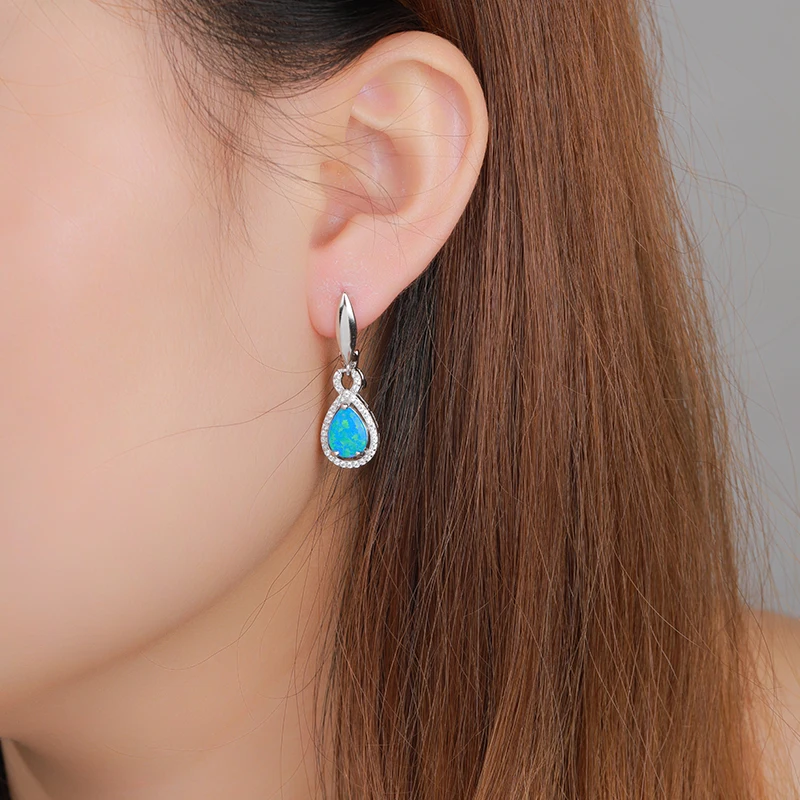 MYOP 2023 Jewelry 925 Silver Opal Earrings Shine With A Gentle And Delicate Aesthetic