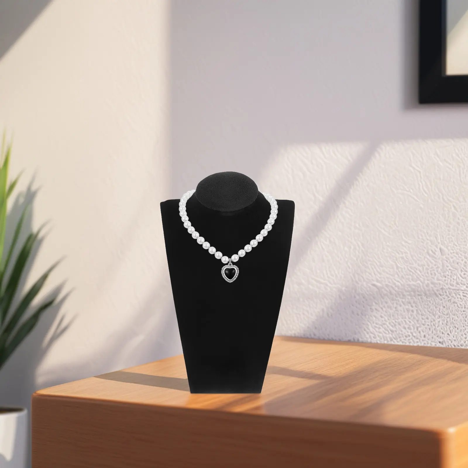 Jewelry Holder Necklace Display Stand Portrait Style Rack Elegant Neck Design for Home Retail Display Christmas Birthday Gift