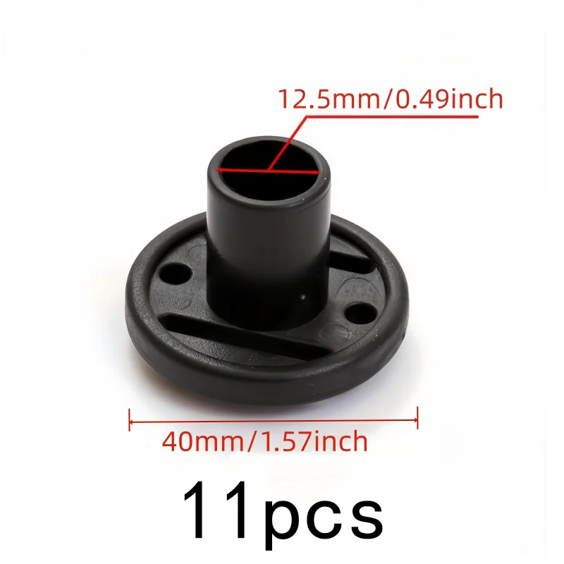11 pcs Tent Pole Base Stands with Eco-Friendly Plastic Material, ideal for Camping Tent Setup and Hiking Outdoor Shelter