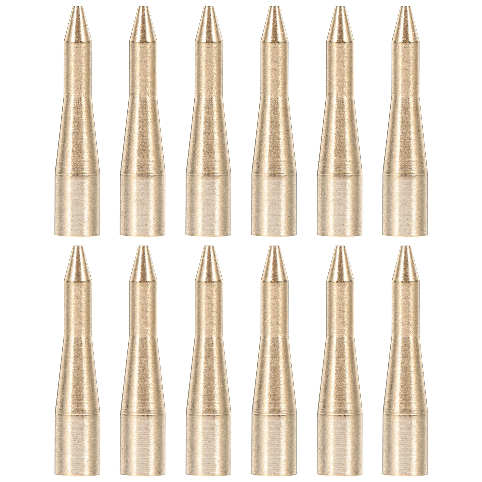 

12pcs Metal Shafts For Copper Threaded Throwing Replacement Shaft Outdoor Plaything Supply Game Supplies Sport