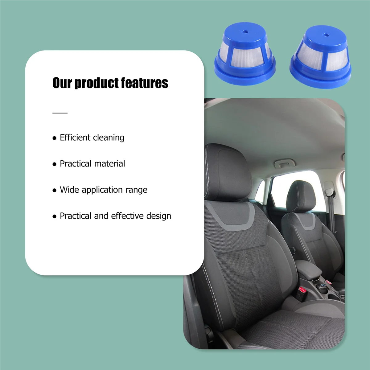 ABLS 2-х шт. фильтр для пылесоса Eufy H11, запасные части для ручного пылесоса, замена фильтров