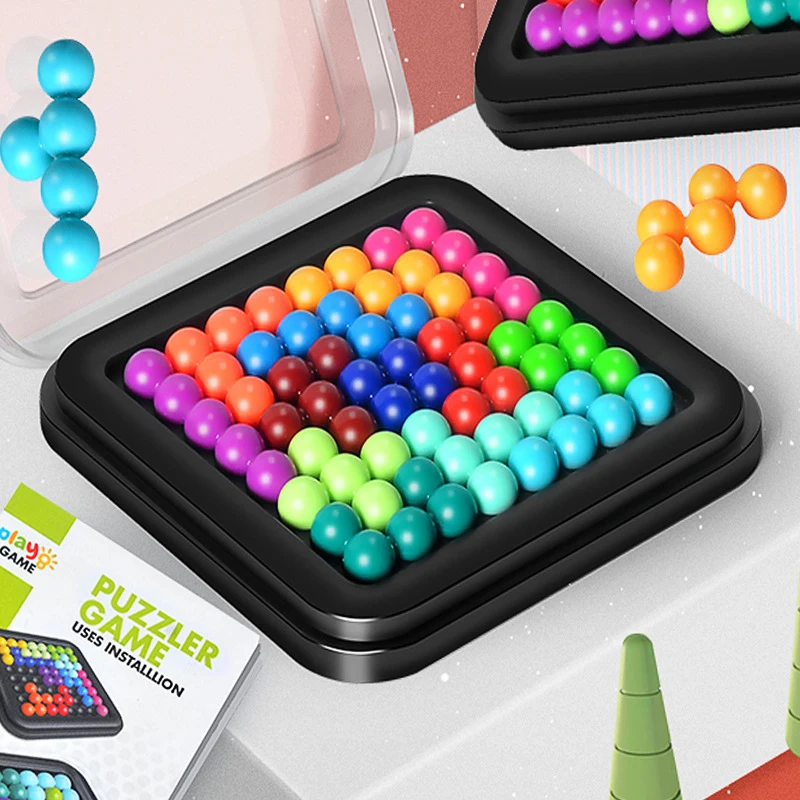 IQ Puzzler Game Wisdom Magic Beads Children Board Game Education Learning Toys Logical Thinking Training Educational Agency 6+