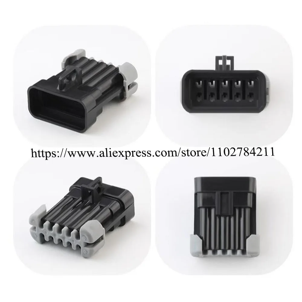 100Set 12045808 12177081 Auto Waterdichte Mannelijke Vrouwelijke Draad Connector Terminal Plug 10 Pin Socket Rubber Afdichting