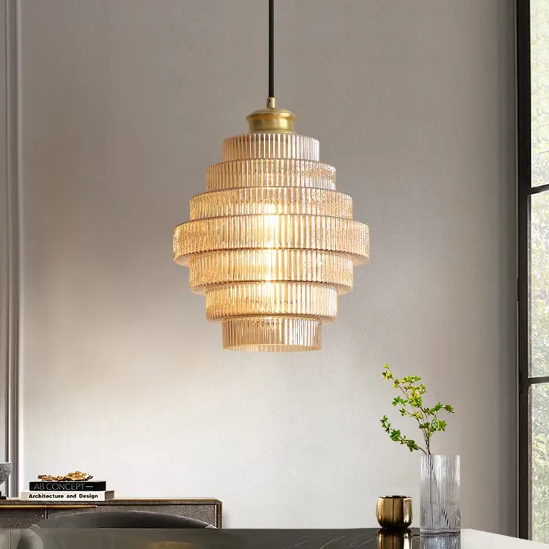 Modern Minimalist Small Chandelier Luxury Light for Bedroom Passage Bar Counter Glass Dining Room Simple Bedside Lighting