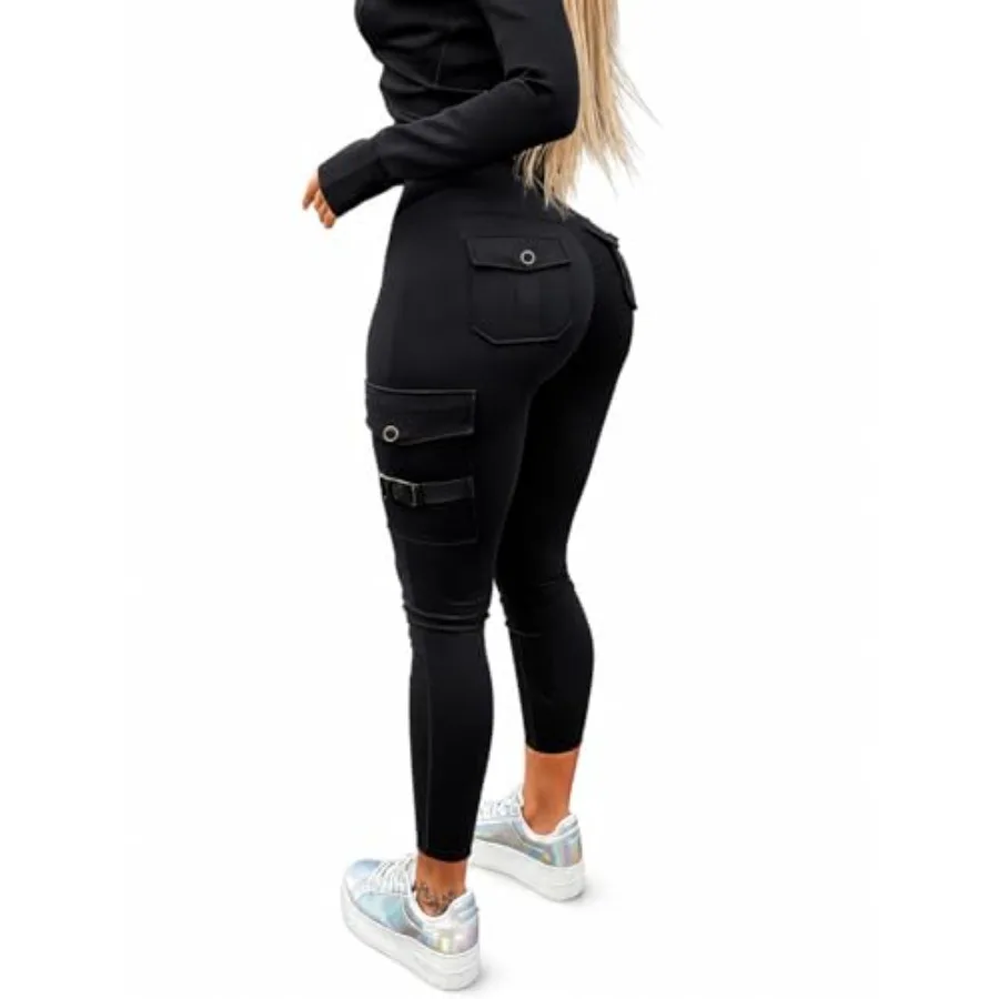 

Avanova Women Scrunch Butt Leggings High Waisted Butt Lifting Workout Gym Pants with Cargo Pockets