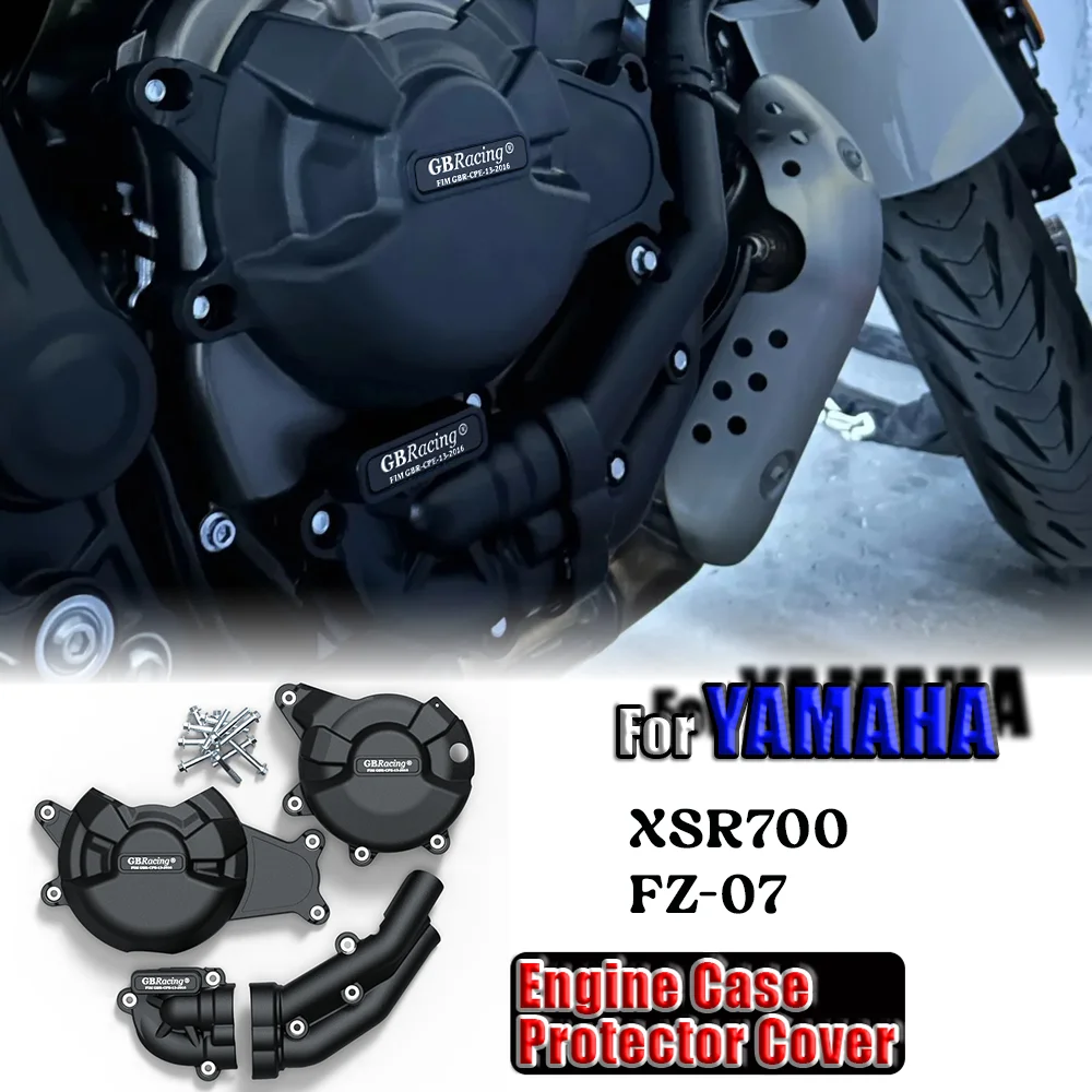 

For YAMAHA XSR700 FZ-07 Motorcycles Engine Case Guard Engine Case Protector Cover Engine Cover Set Engine Protection Cover