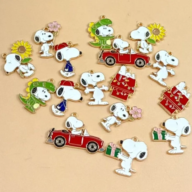 10Pcs Enamel Dog Handmade DIY Keychain Cartoon Peripherals Accessories for Jewelry Making RedHouse Fashion Style Jewelry Finding