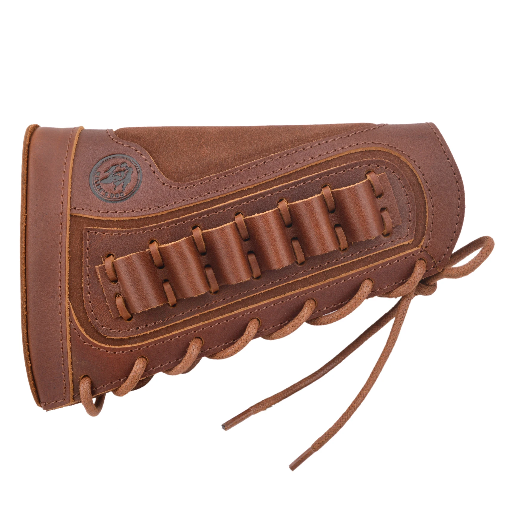 

Leather Rifle Buttstock Padded Gun Magazine Pouch For .308 .22-250.30-06 .45-70 .40-40 7MM REM For Right and Left Handed Hunters