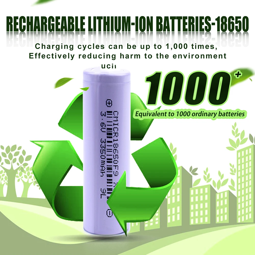 SelianEnergy 18650 Battery 2600mAh/3000mAh/3350mAh 3.7V Li-Ion High Current 3C-12C Discharge Powerful Lithium Power Cell