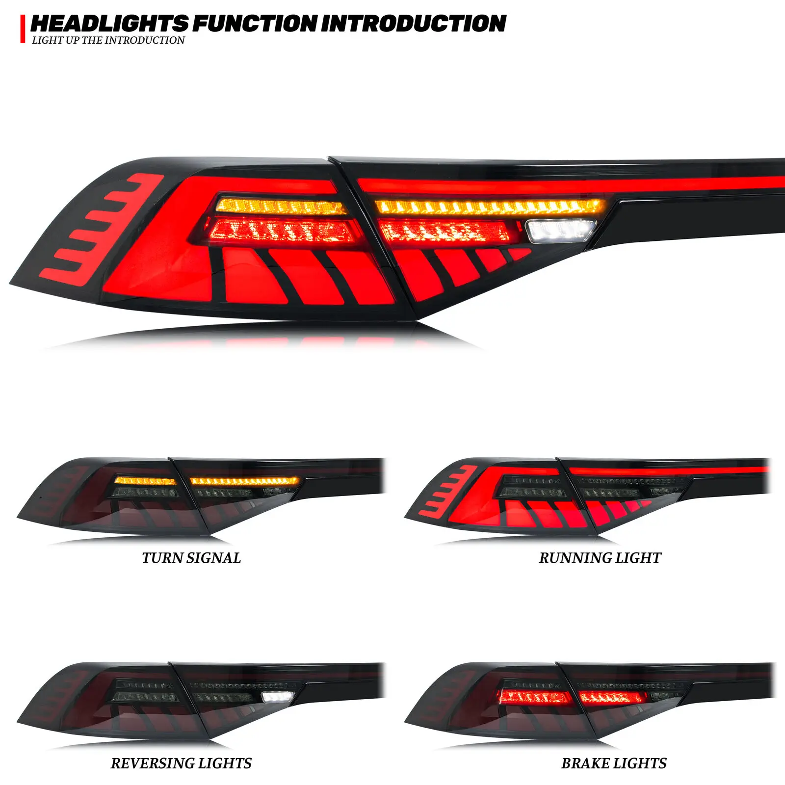 Led Tail Light for Honda Accord 11st Gen 2023-2024 Turn Signal Auto Parts Modified Rear Light Custom Back Lamp