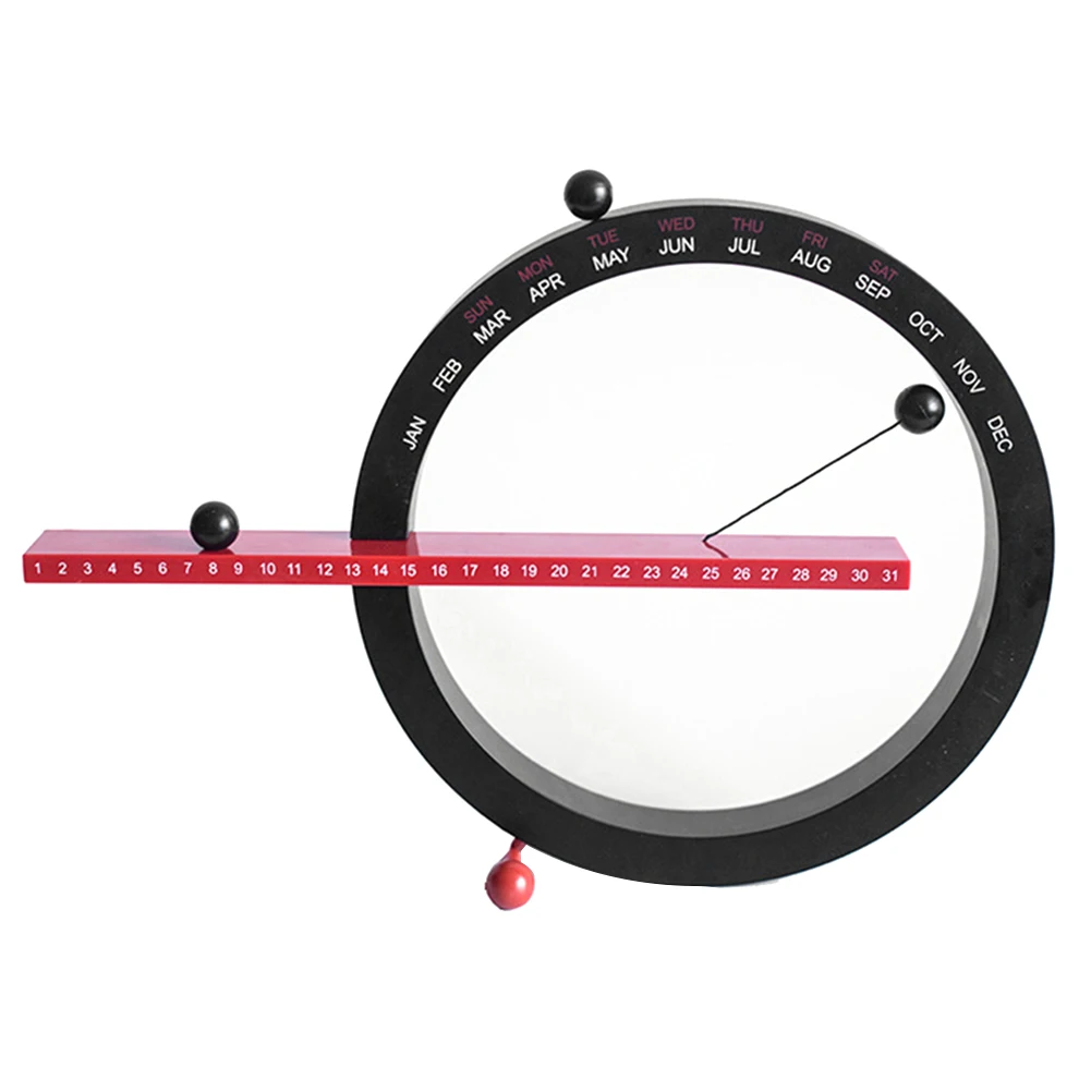 磁気ボール永久カレンダー 月週日付付き クリエイティブな壁掛けカレンダー ホームリビングルーム用の斬新な卓上カレンダー