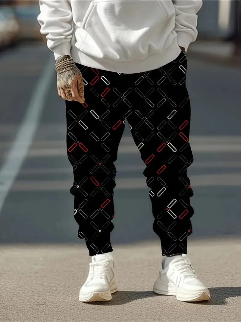 

Бестселлер весны и осени 2025 года, мужские длинные брюки. Удобные мягкие повседневные мужские брюки для катания на роликовых коньках с 3D принтом.