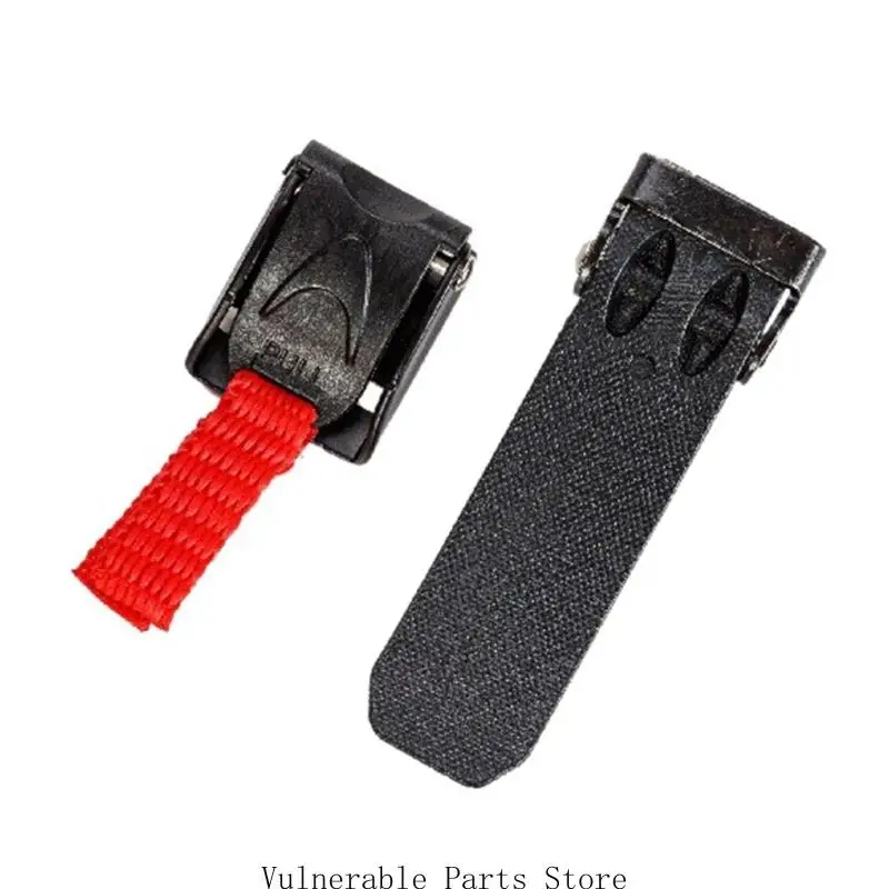 

D0UC Helmets Quick Release Buckle Ratcheted Plastic Helmets Chin Strap Install Without Removing Strap Snap